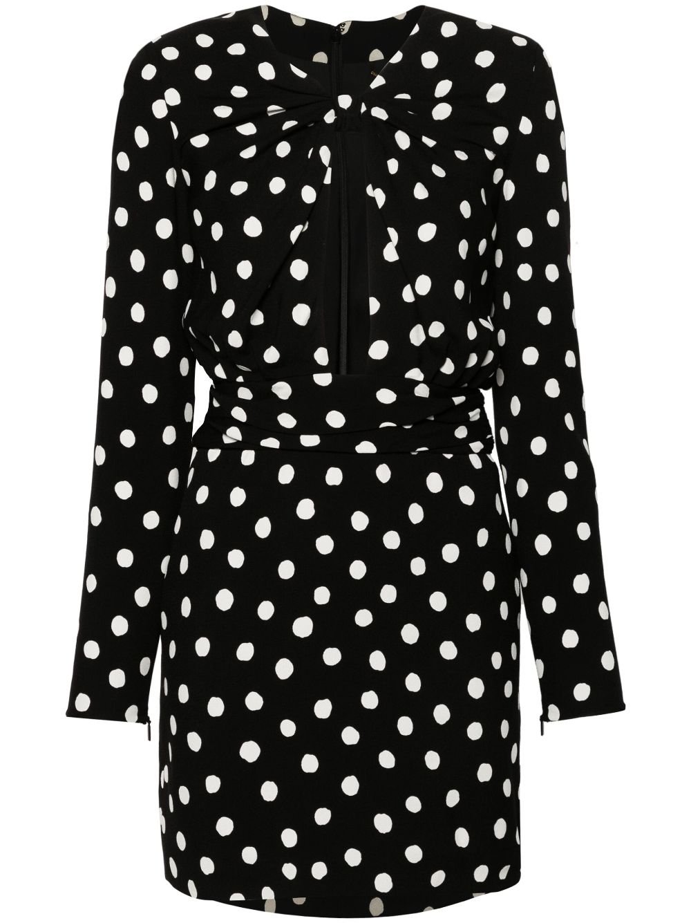 Saint Laurent polka-dot mini dress