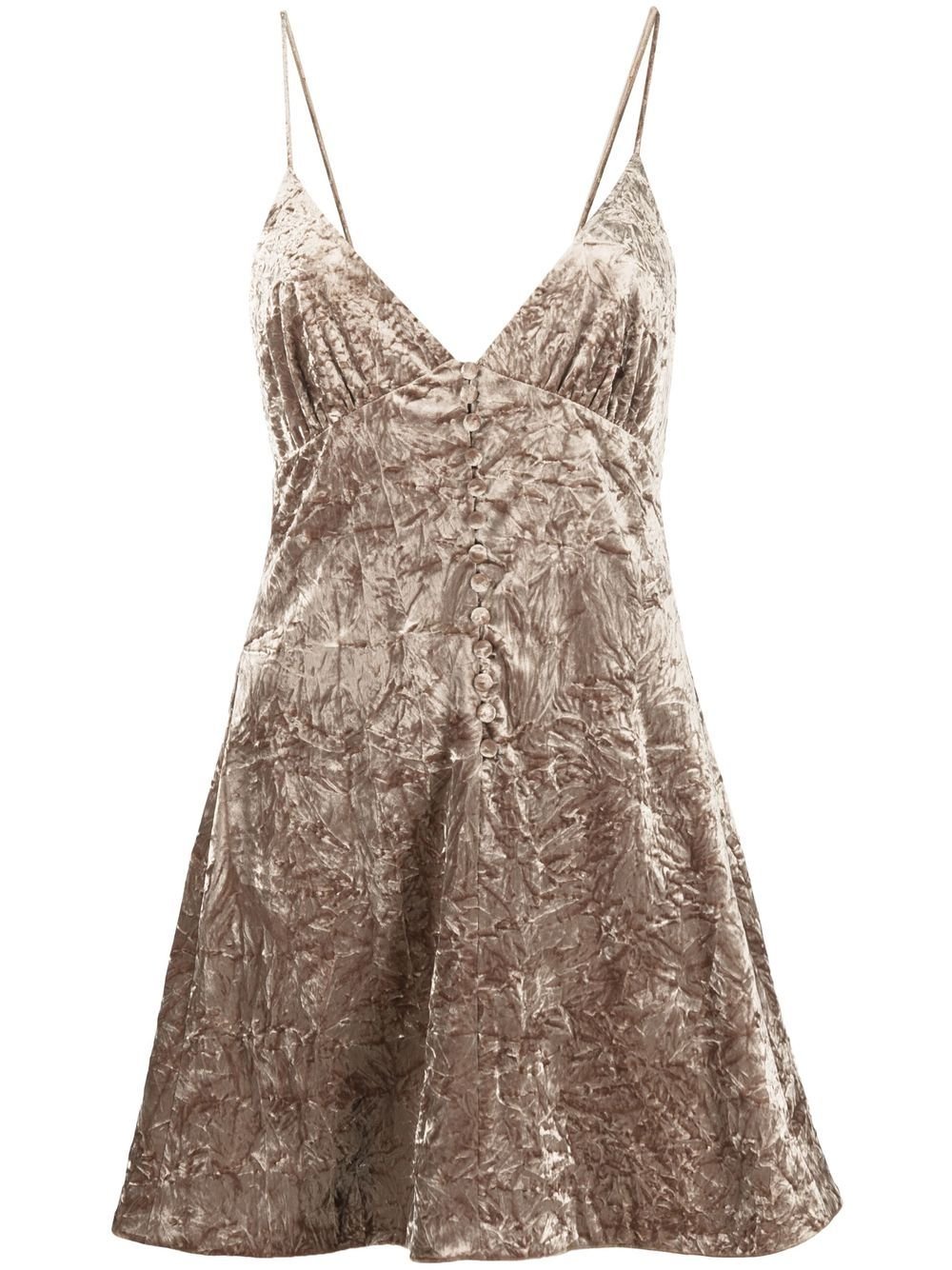 Saint Laurent spaghetti-strap v-neck dress