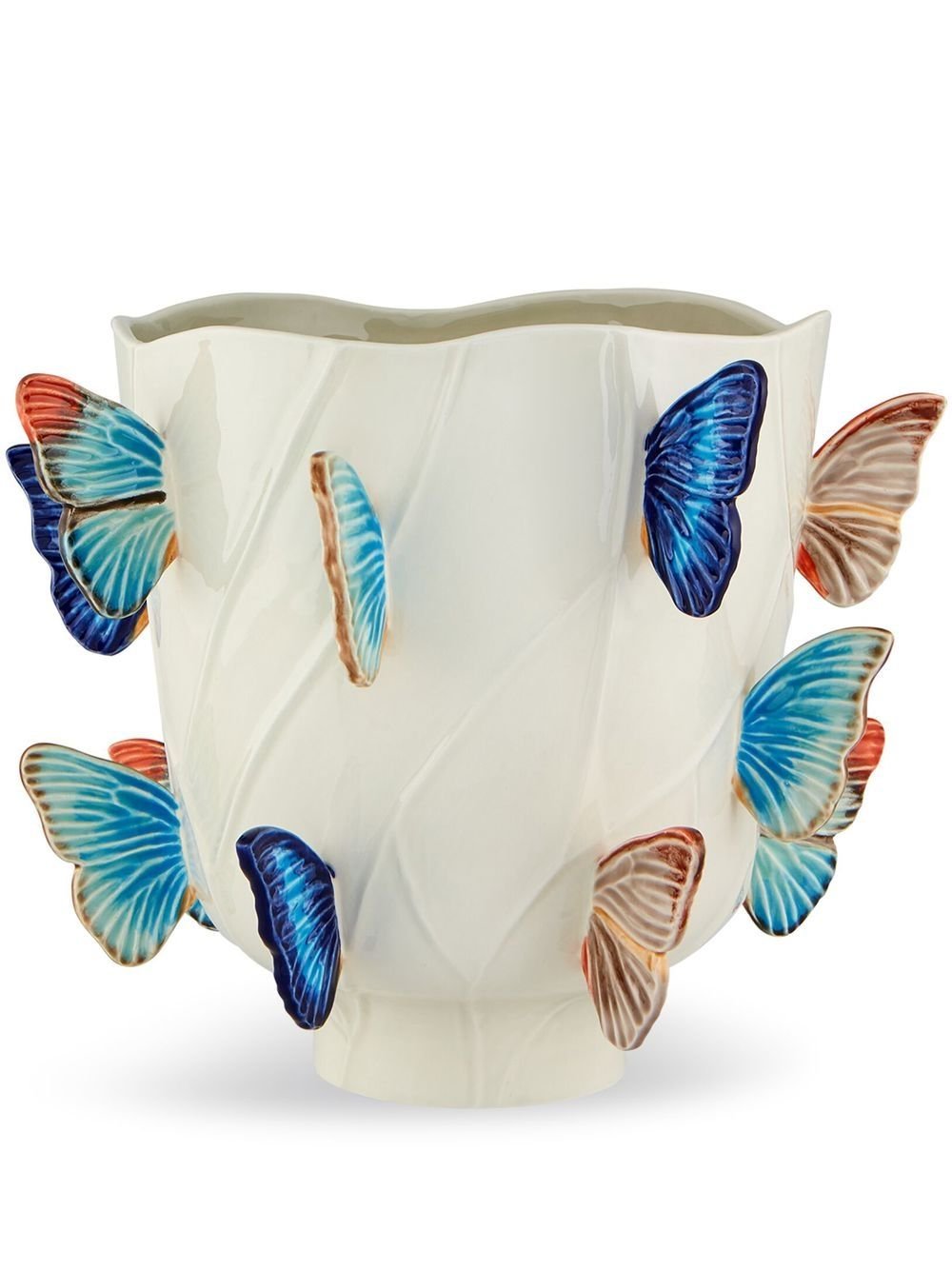 Bordallo Pinheiro 'Cloudy Butterflies' vase
