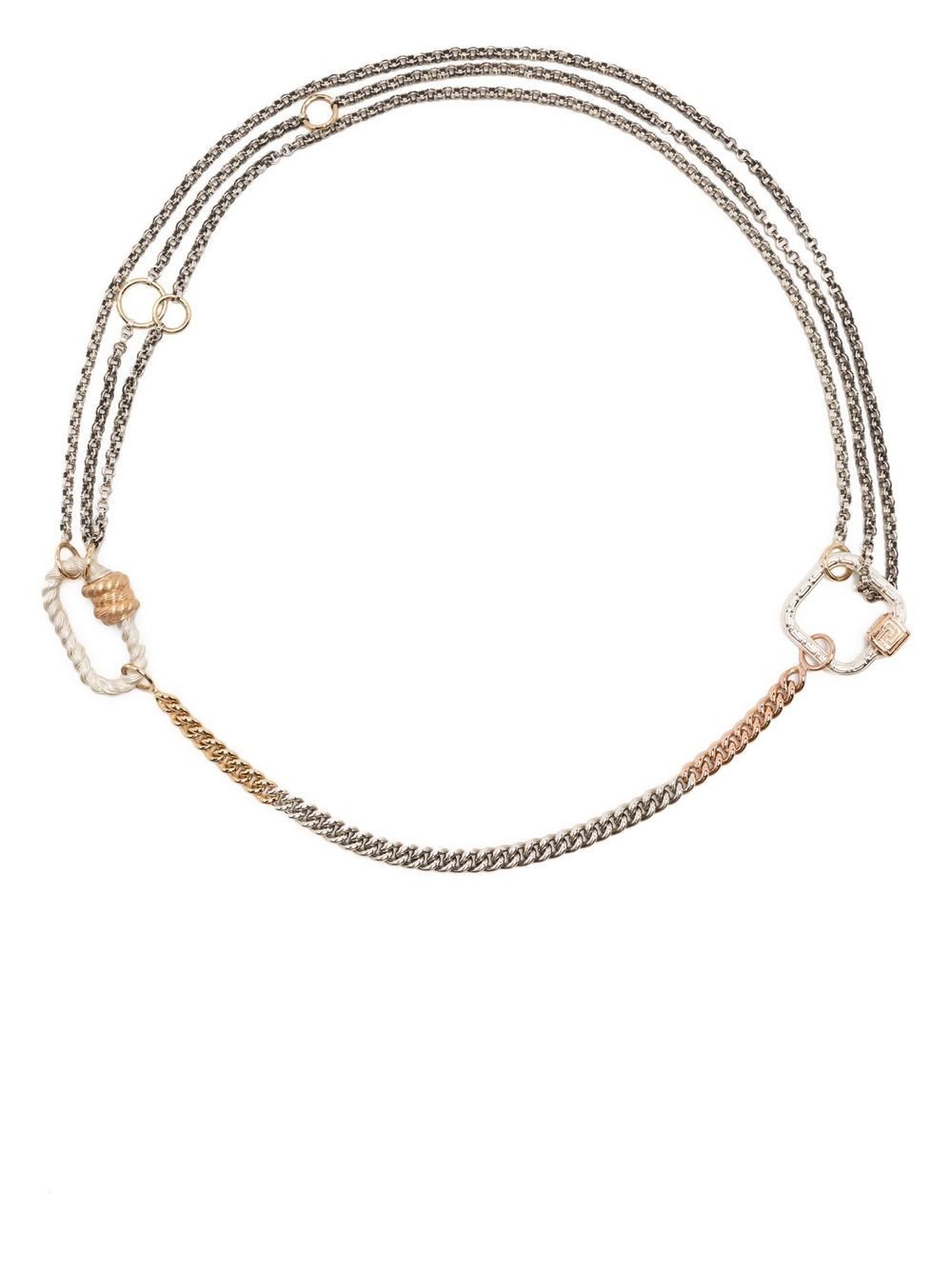 Marla Aaron twisted lock chain necklace