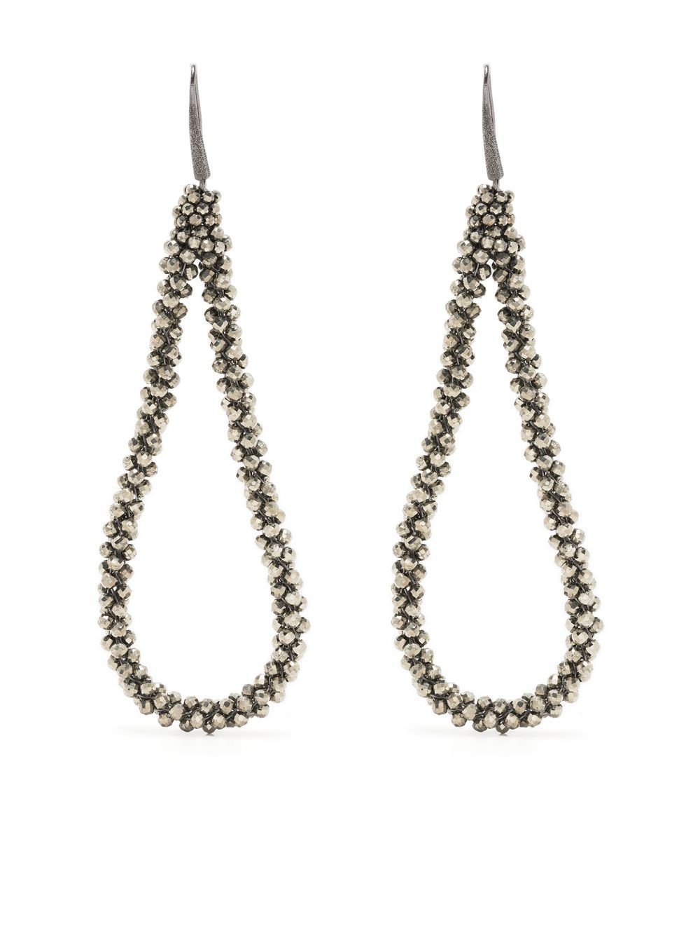Brunello Cucinelli Pyrite dangly earrings