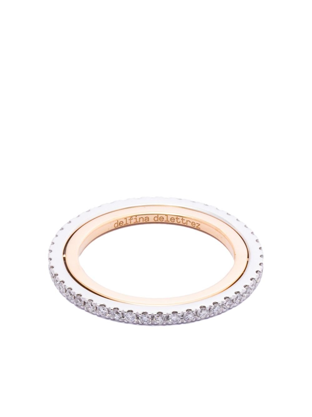 Delfina Delettrez 18kt yellow gold & diamond tourbillon ring