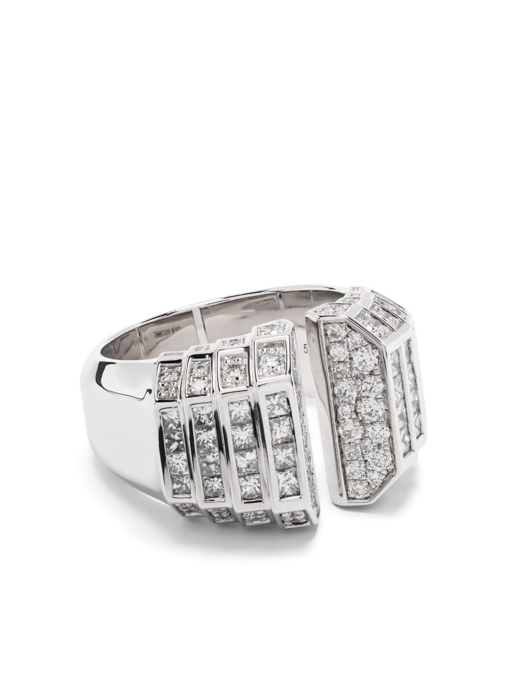 STATEMENT PARIS Meaningful Beauties #4 sterling silver and diamond cocktail ring