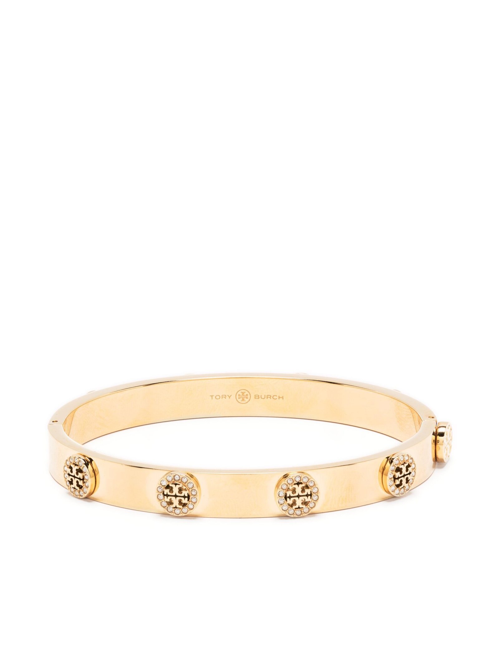 Tory Burch Miller stud pavé hinge bracelet