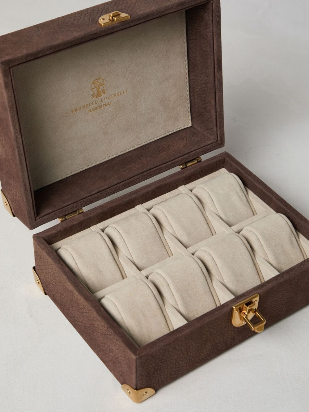 Brunello Cucinelli leather watch box
