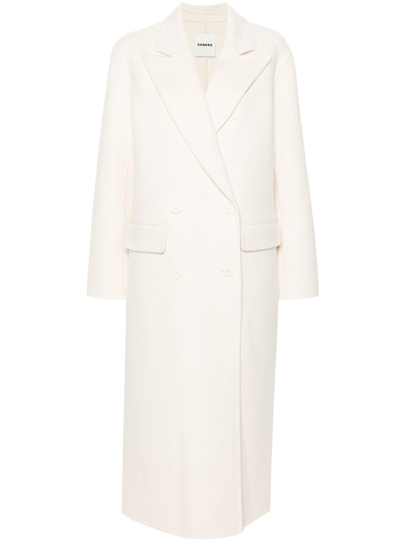 SANDRO felted double-breasted coat