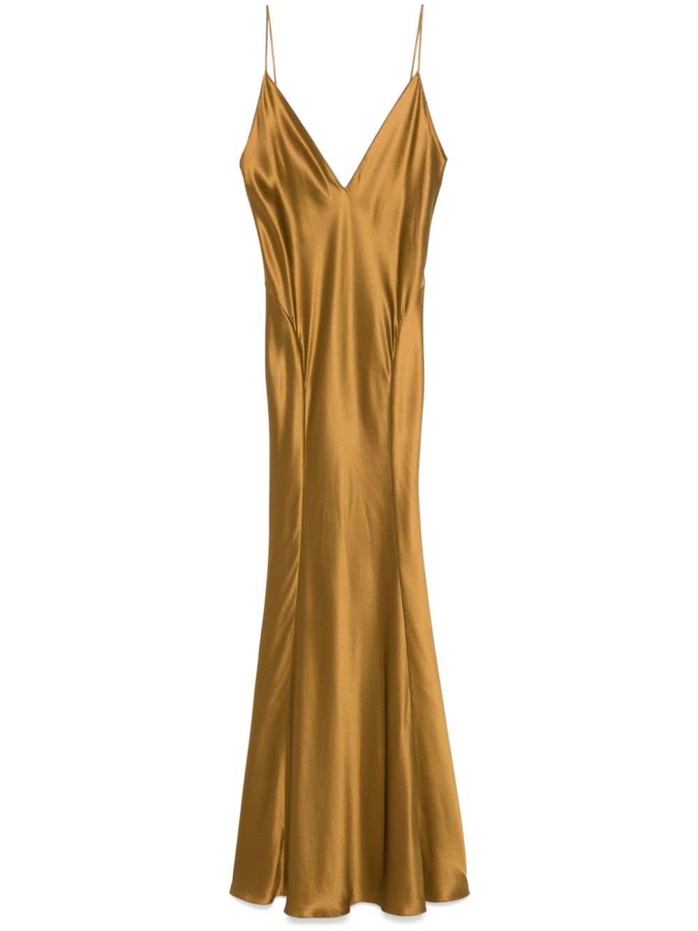 Saint Laurent silk V-neck maxi dress