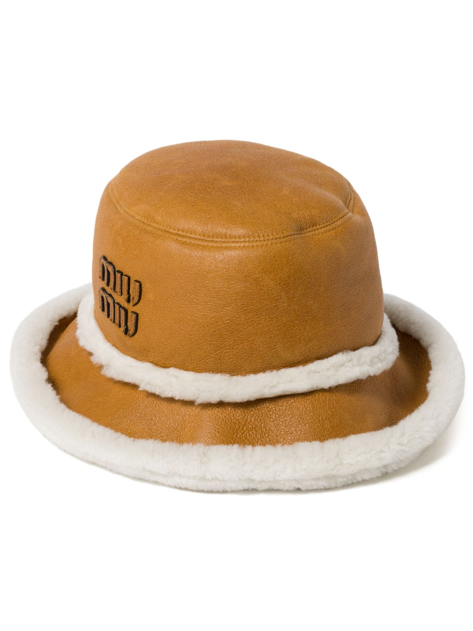 Miu Miu shearling-trim bucket hat