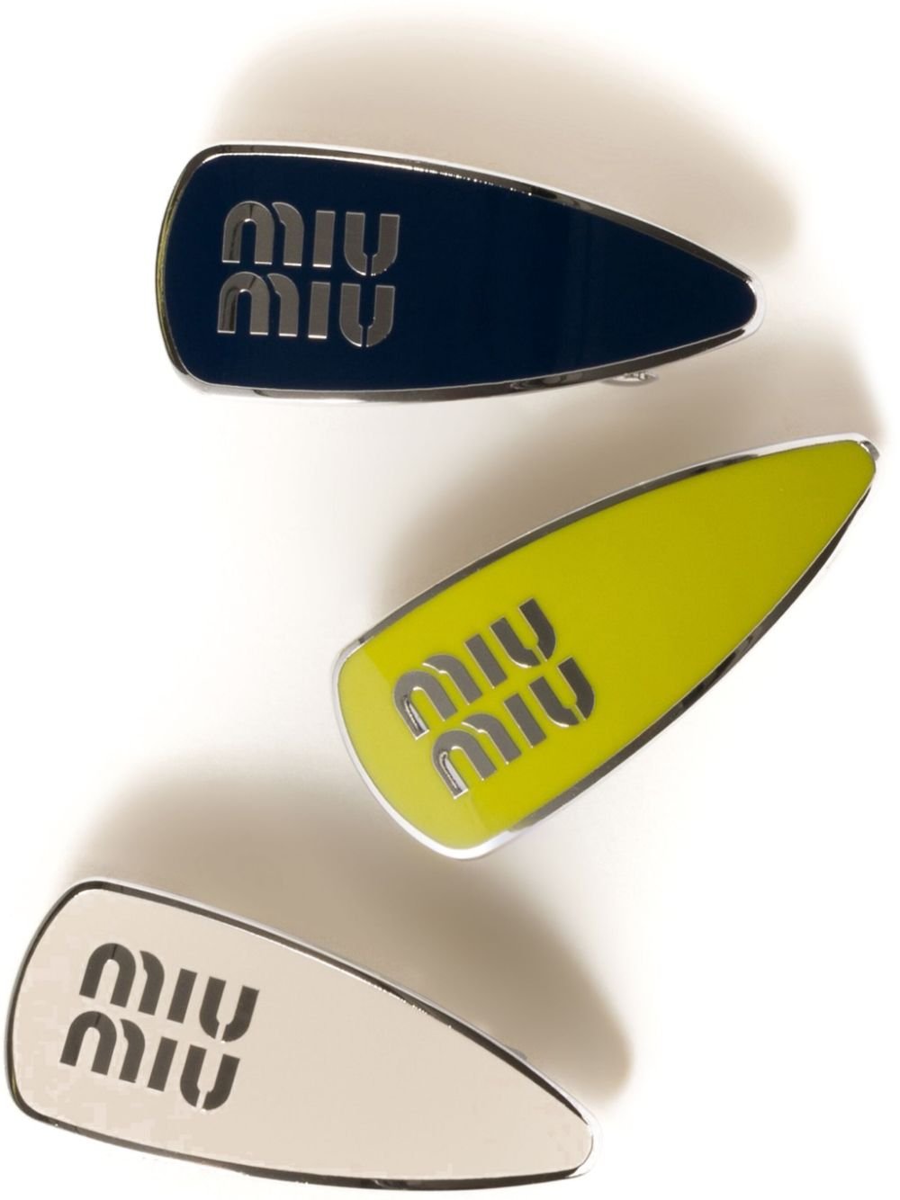 Miu Miu enamelled metal hair clips