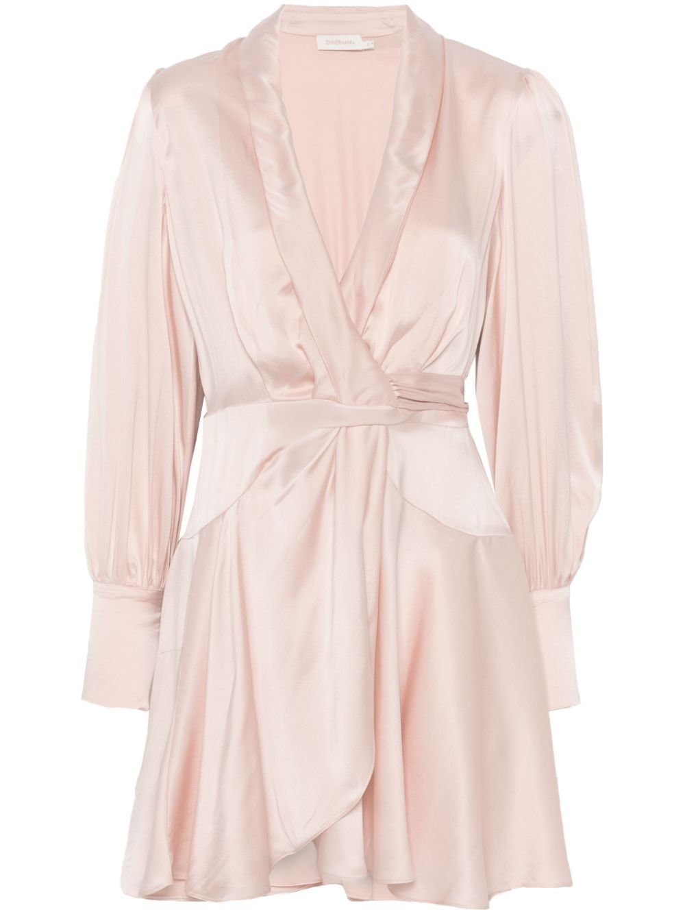 ZIMMERMANN silk wrap mini dress