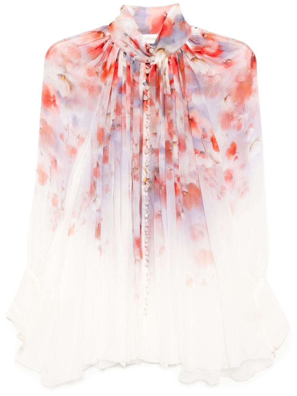 ZIMMERMANN crush smock blouse